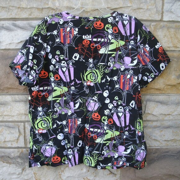 Disney Nightmare Before Christmas Scrub Top Size 2X - Picture 2 of 16